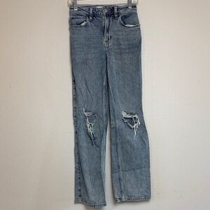 Hollister Light Blue Straight Leg Jeans